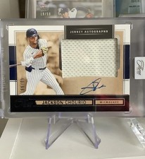 2025 Panini Jackson Chourio ROOKIE PATCH AUTO 40/99 Three And Two