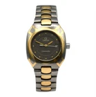 LADIES OMEGA SEAMASTER DATE QUARTZ WRISTWATCH TWO TONE TITANIUM GOLD PLATE