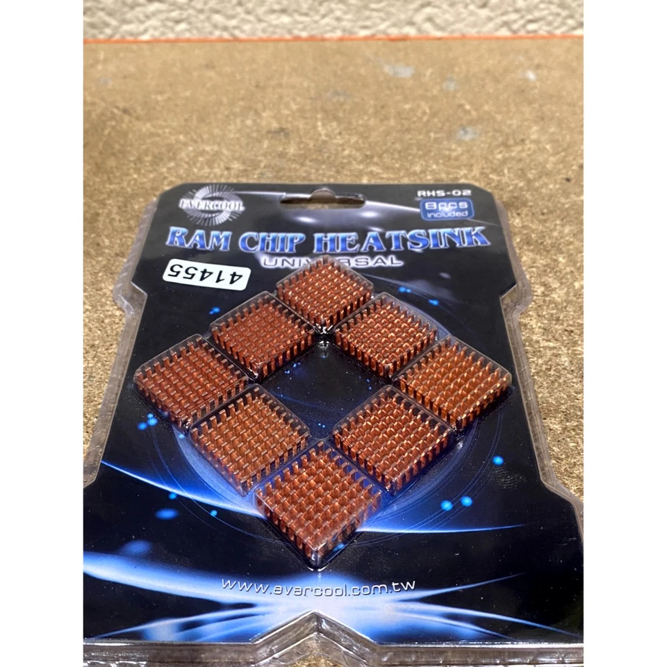 EverCool RHS-02 Aluminum RAM Chipset Heatsinks Universal (Pack of 8) - Image 2 of 4