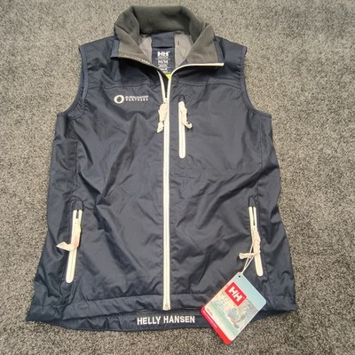 Helly Hansen Crew Vest Womens Medium Navy Sailing Coastal HH Pockets Outdoor NWT