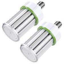 LED Corn Bulb Light Garage Warehouse Indoor Parking Lot Lamp 80W Daylight 2pcs
