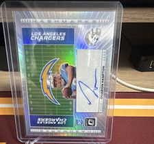 Panini 2025 Donruss Optic Hash Marks Omarion Hampton Chargers Rookie Autograph
