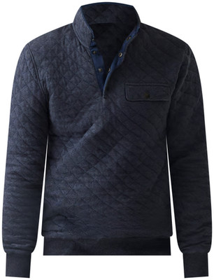 NWT Faherty Epic Quilted Fleece Pullover Navy Blue Size Small S Sweatshirt $188