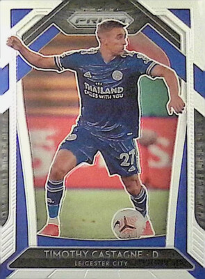 2020-21 Panini Prizm Premier League Leicester City Timothy Castagne