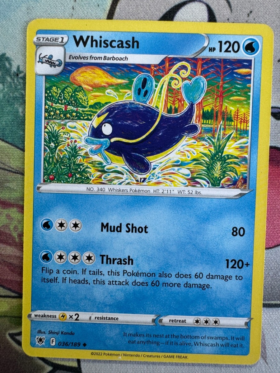 Whiscash Non Holo English Pokemon TCG BKAH639 | eBay