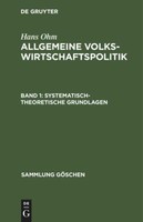 Systematisch-Theoretische Grundlagen | Buch | 9783112309476