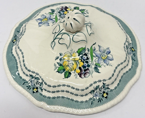 Rare Vintage Ridgway Rutland Green Vegetable/soup Tureen Footed lidded - Picture 6 of 11
