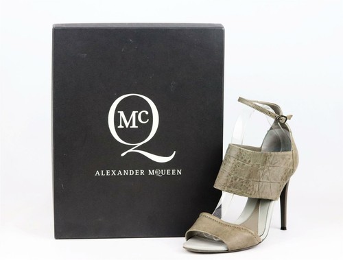 MCQ ALEXANDER MCQUEEN CROC EFFECT LEATHER SANDALS EU 40 UK 7 US 10 - Picture 7 of 7