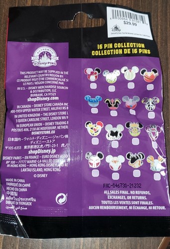 Disney Pin Pack Villain Icons Mystery Pins (5) New FREE SHIPPING - Picture 2 of 4