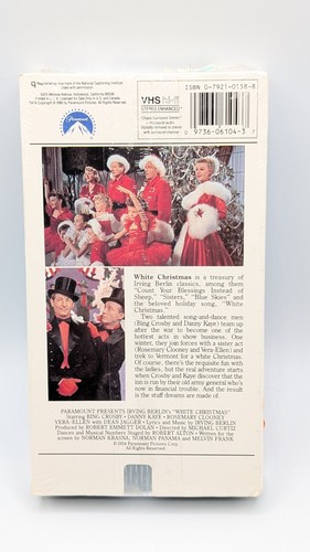 Irving Berlin’s WHITE CHRISTMAS 1954 (VHS) Tape Video Bing Crosby NEW SEALED - Picture 2 of 2