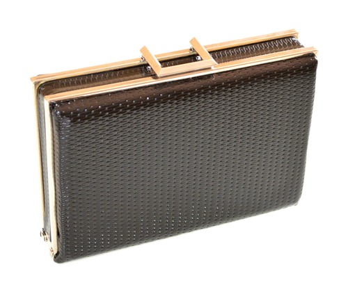 Pochette Sundek Nera Lucida da Donna Clutch Bag | Sir126Roma