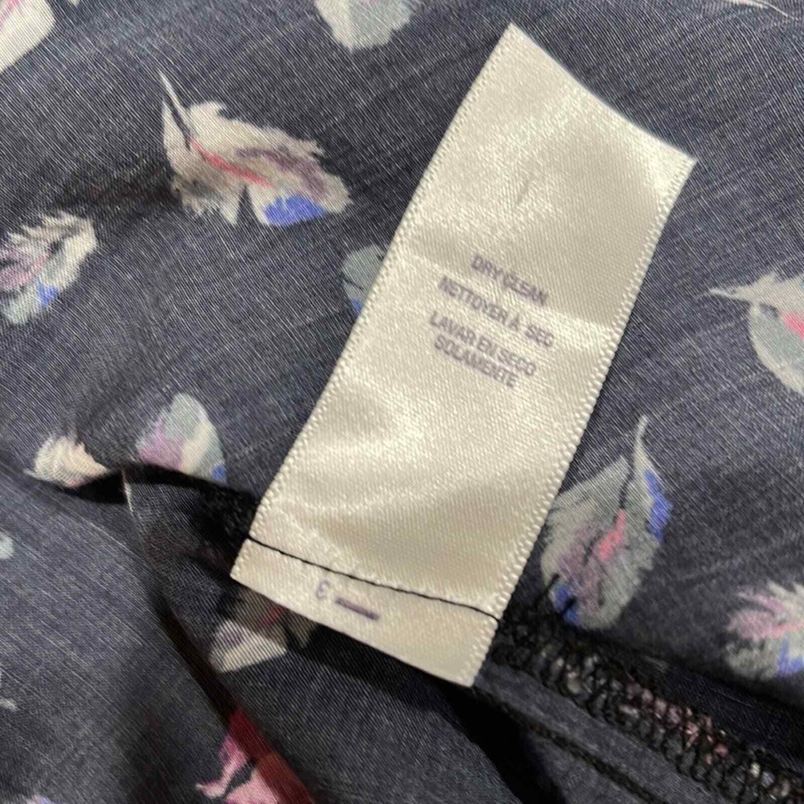 Splendid Feather Print Split Neck Sleeveless Top … - image 7