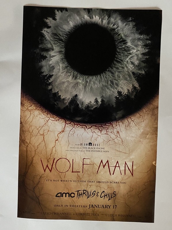 Wolfman 2024 AMC Promotional 11x17 Movie Poster
