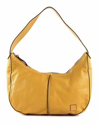 Damen Handtasche Crossbody Bag Senfgelbe Ledertasche Pull&Bear