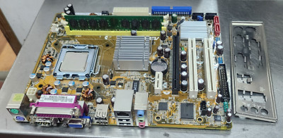 Asus P5GC-MX/1333 Socket 775 Motherboard w/ CELERON 1.6GHz sl9xn CPU, 1GB & I/O