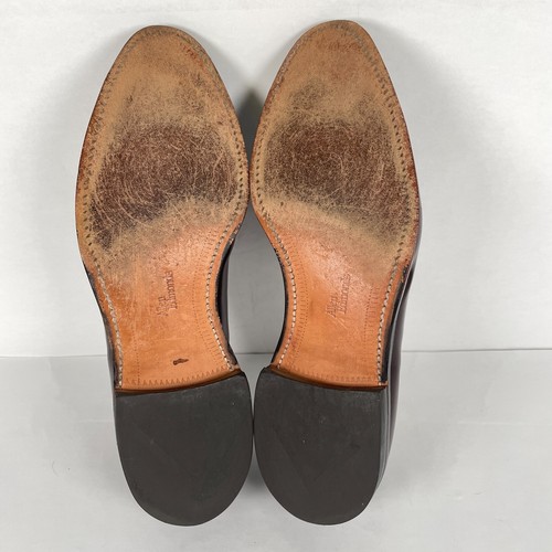 Allen Edmonds Grayson Quaste Halbschuhe Herren Größe 12 B Burgunderrot Leder Elegant Schuhe - Bild 8 von 11