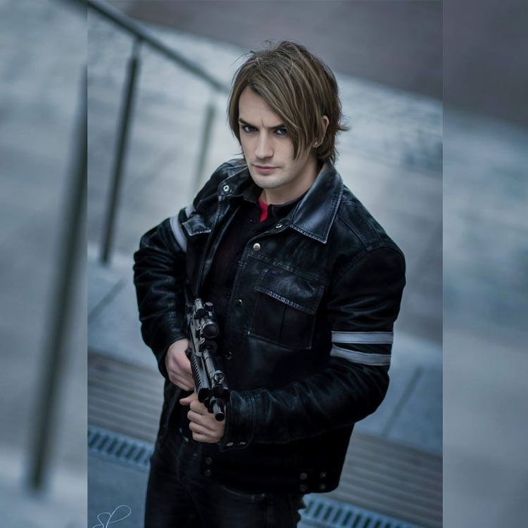 Resident Evil 6 Leon Kennedy Black Leather Jacket –RE6 Game