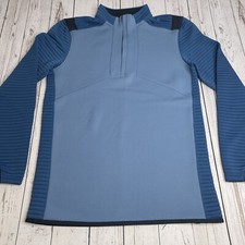 NEW Under Armour Golf ColdGear 1/4 Zip Sweatshirt Jacket Mens Small Blue NWT