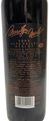 【未使用品新品】お酒　ワイン　2003 MARILYN MERLOT 未使用品新品】お酒 ワイン 2003 MARILYN MERLOT