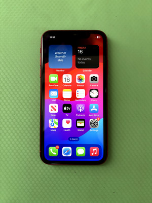 Apple iPhone 11 64GB Product Red - Fully Unlocked& Functional - GREAT Condition