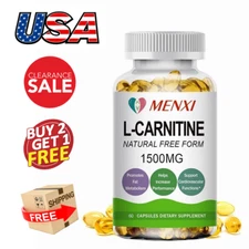 L-Carnitine 1500mg - Fat Burner Weight Loss Antioxidant High Potency Supplement
