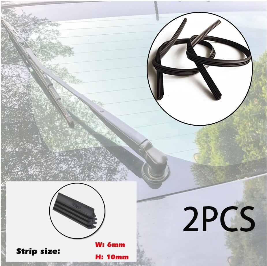 2PCS 26-Inch Universal Frameless Car Windshield Wiper Refills
