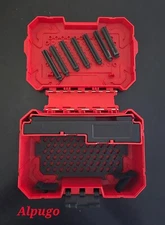 Milwaukee Small Hole Saw Case  (7.6"L x 3"W x 5.3"H) w/ 7 Interchangeable Pegs