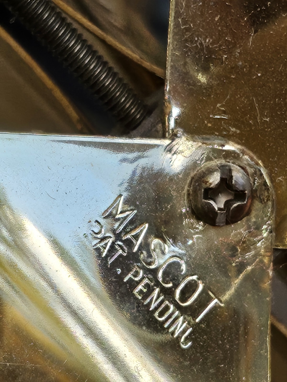 Mid Century Modern Mascot Int. Brutalist Hanging Candle Holder Gold Pendant 