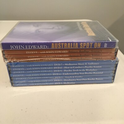New Evolve With John Edward Box Set 7 Basic + 3 Intimate Readings + Australia