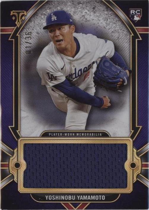 2024 Topps Triple Threads - Yoshinobu Yamamoto #SJR-YAMA for sale