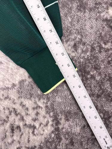 Adidas x IVY PARK Mesh Bodysuit Small Womens Green Long Sleeve Athletic Half Zip - Picture 6 of 9