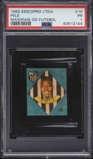 1962 EDICOPRO LTDA. MAIORAIS DO FUTEBOL PELE #10 PSA 1 PR *Not Rookie*READ*