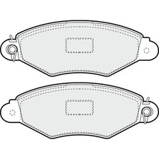 Brake Pads Set For Renault Kangoo Express 1.2 Apec Blue Front 7701205512