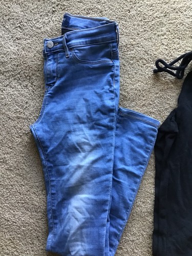 LOT GIRLS OLD NAVY SZ 14 JEGGINGS JEANS & MOSSIMO JUNIORS XS BLACK JOGGERS PANTS - Picture 2 of 9
