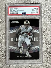 PSA 10 2021 FOOTBALL CARD PRIZM MICHAEL THOMAS BRILLIANCE SAINTS RARE