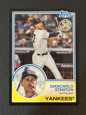 Giancarlo Stanton 2018 Topps Update 1983 Insert Black /299 Yankees