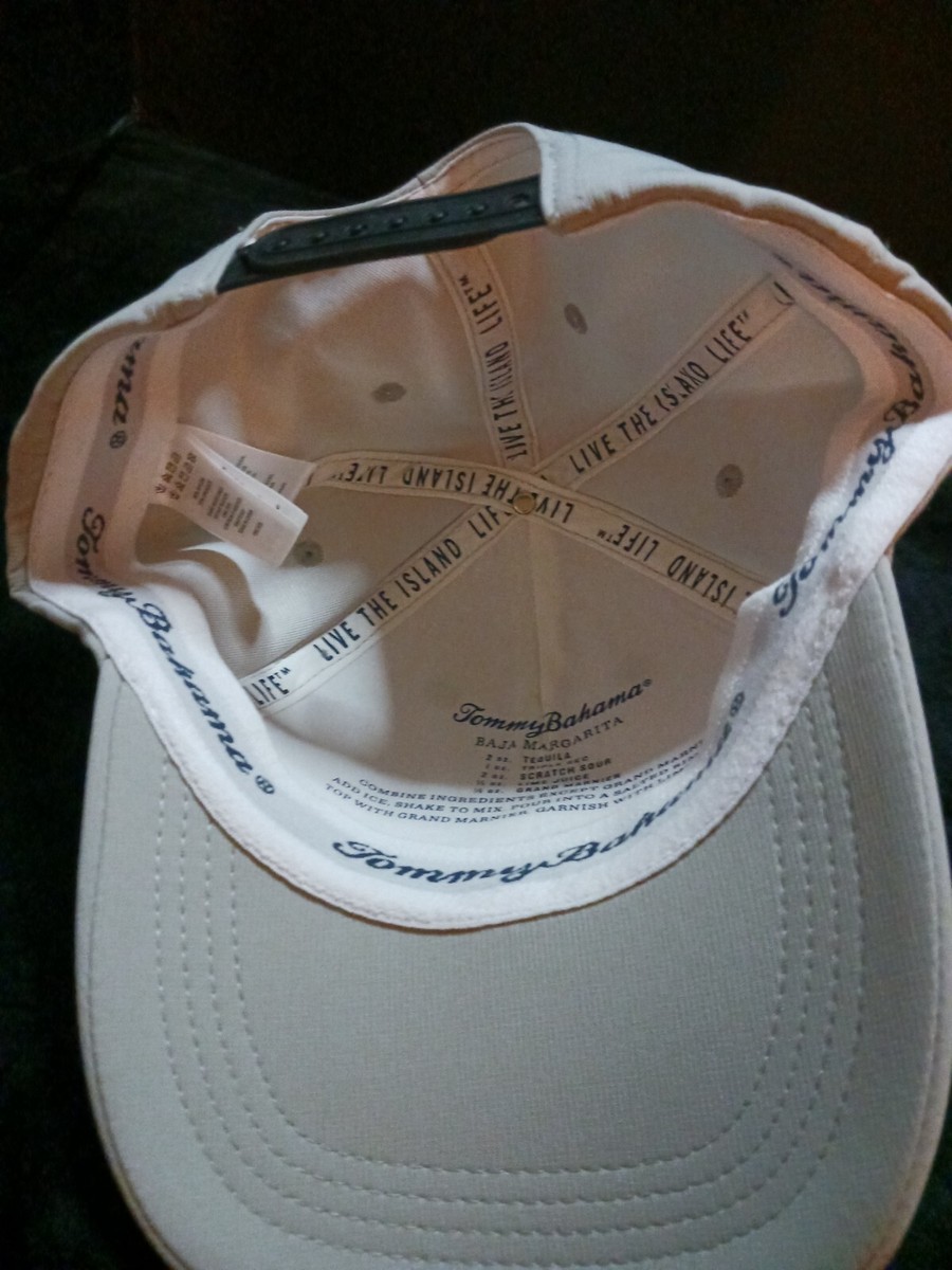 Tommy Bahama Golf Tip Your Cap Baja Margarita Recipe White Adjustable Tommy Bahama Golf Hat Tip Your Cap Baja Margarita Recipe  main image 4