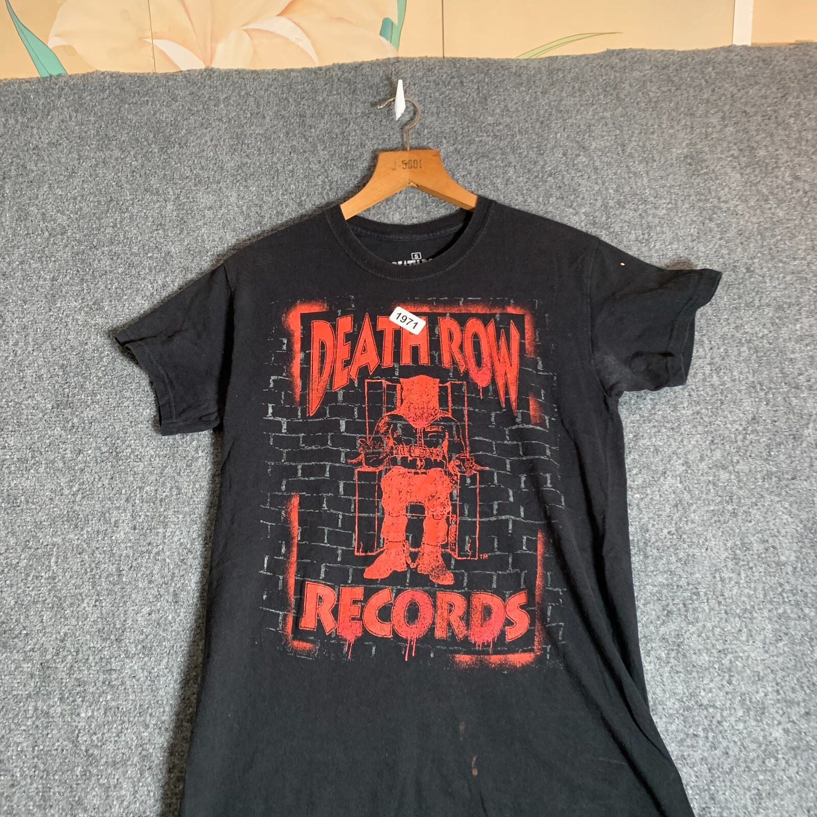 FILA Camicia moderna braccio della morte adulto taglia small nera manica corta uomo stampa grafica