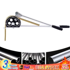 3/4" Tube Bender Manual 0~180° Copper Ratchet Type Pipe Bender Bending Tool 19mm