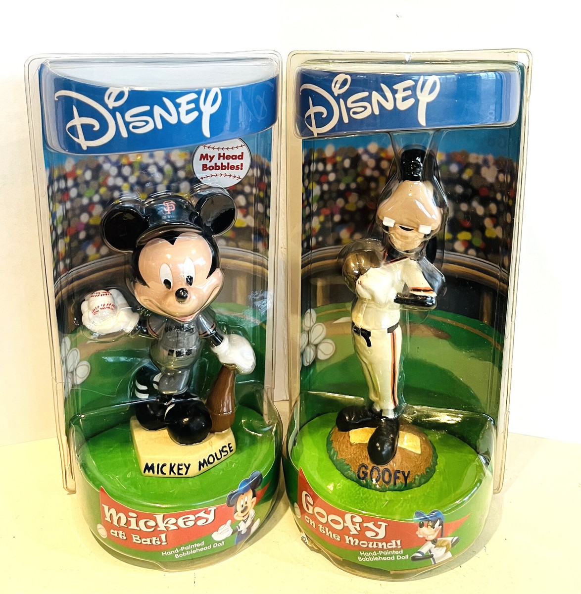 Mickey Mouse and Goofy Disney Giants Bobbblehead AGP Set | eBay