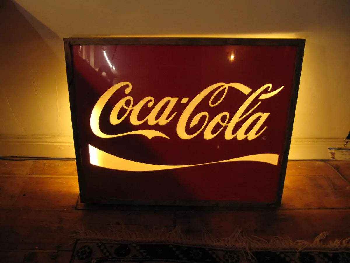 Vintage coca cola light up sign deals