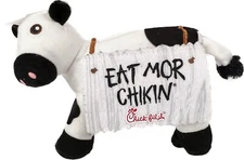 Chick Fil A Cow 6" Plush Eat Mor Chik'n More Chicken Stuffed Animal Toy 2017