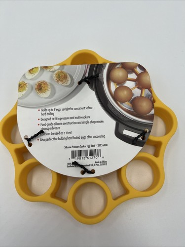 OXO Good Grips Silicone Pressure Cooker Egg Rack, Yellow, NEW!! - Picture 2 of 3