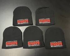 Big Dog Motorcycles Signature Logo Beanies Biker Pack (5 Signature Logo Beanies)