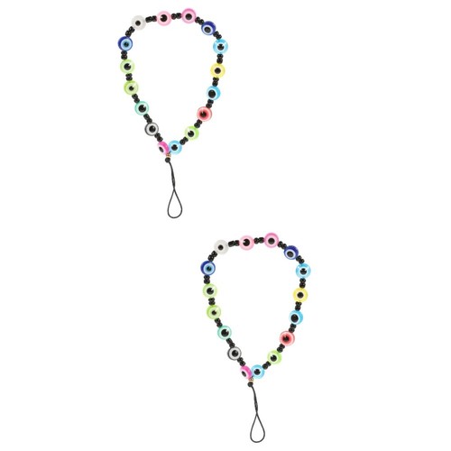2 Pieces Handy Kette Fräulein Telefon Lanyards Telefonzubehör Charme - Zdjęcie 4 z 12