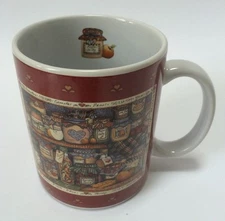 Lang And Wise Coffee Mug Cup Virginia's Preserves Susan Winget #7 Jam Jelly Jars