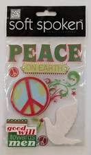Peace On Earth Christmas Scrapbooking Stickers By Soft Spoken