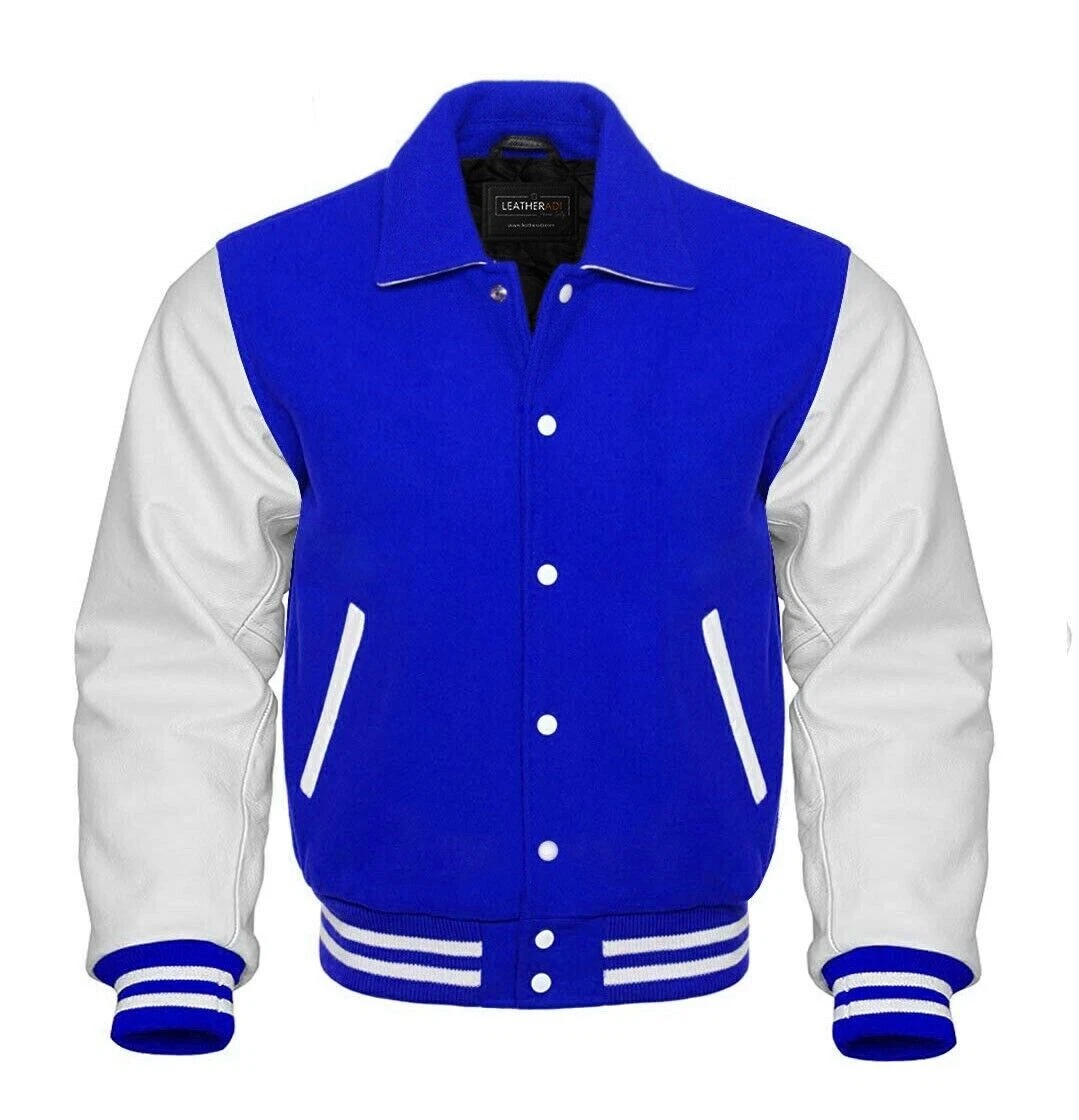 Royal blue top baseball jacket