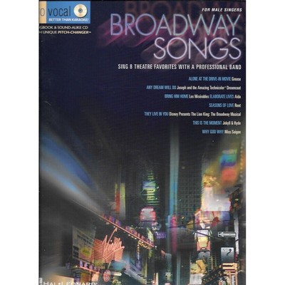 Broadway Songs - For Male Singers - Sing 8 Songs Prof. Band and w/CD