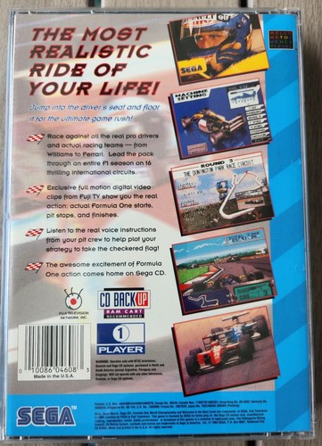Formula One World Championship: Beyond the Limit (Sega CD, 1994) Authentic & CIB - Picture 2 of 12